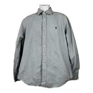 Ralph Lauren Men Casual Shirt Buttons Front Plaid Size L